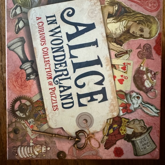 Alice in Wonderland A Curious Collection of Puzzles NIB brain teasers word games - Picture 5 of 5